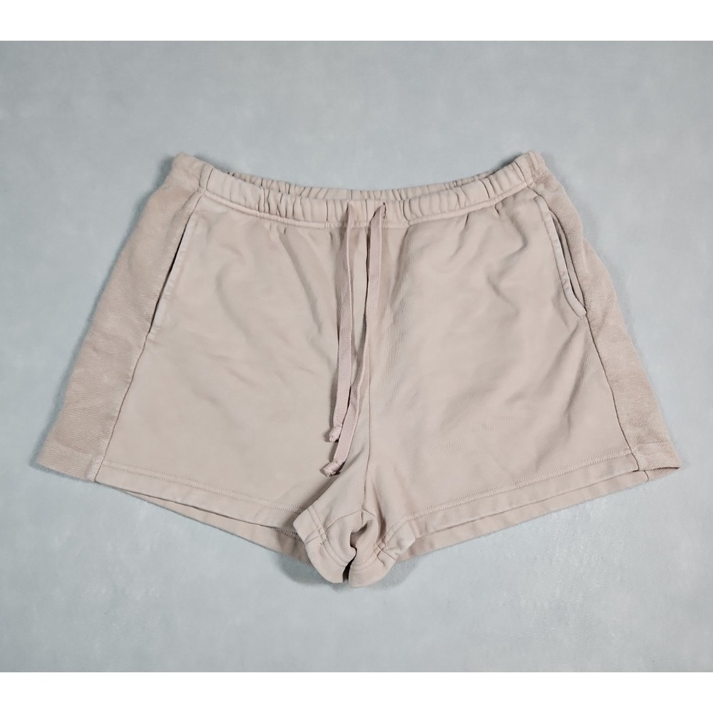 Aerie Womens Tan High Rise Terry Cloth Shorts Size XL‎ NWOT